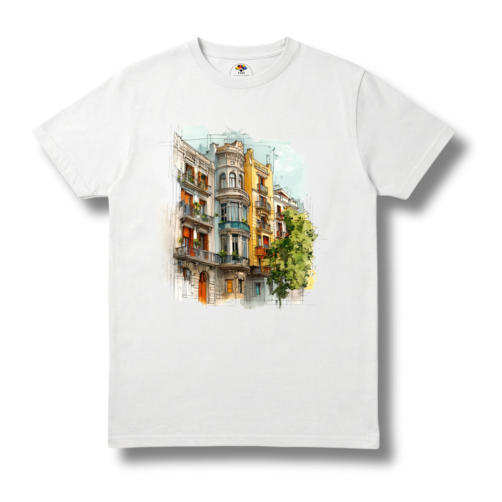 El Barrio - T-shirt (White, Gray)
