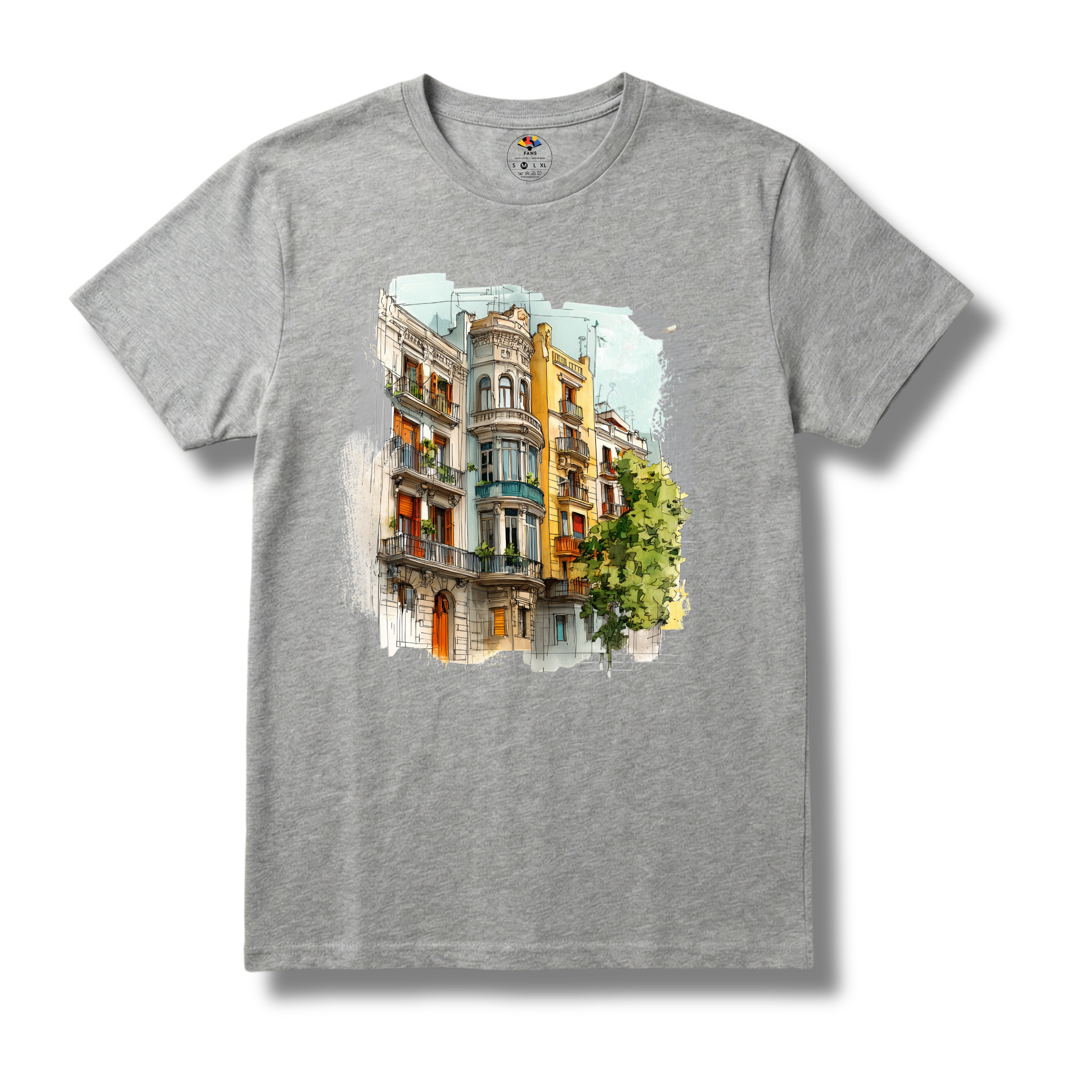 El Barrio - T-shirt (White, Gray)