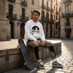 Skater Diurno - Crewneck Sweatshirt (White)