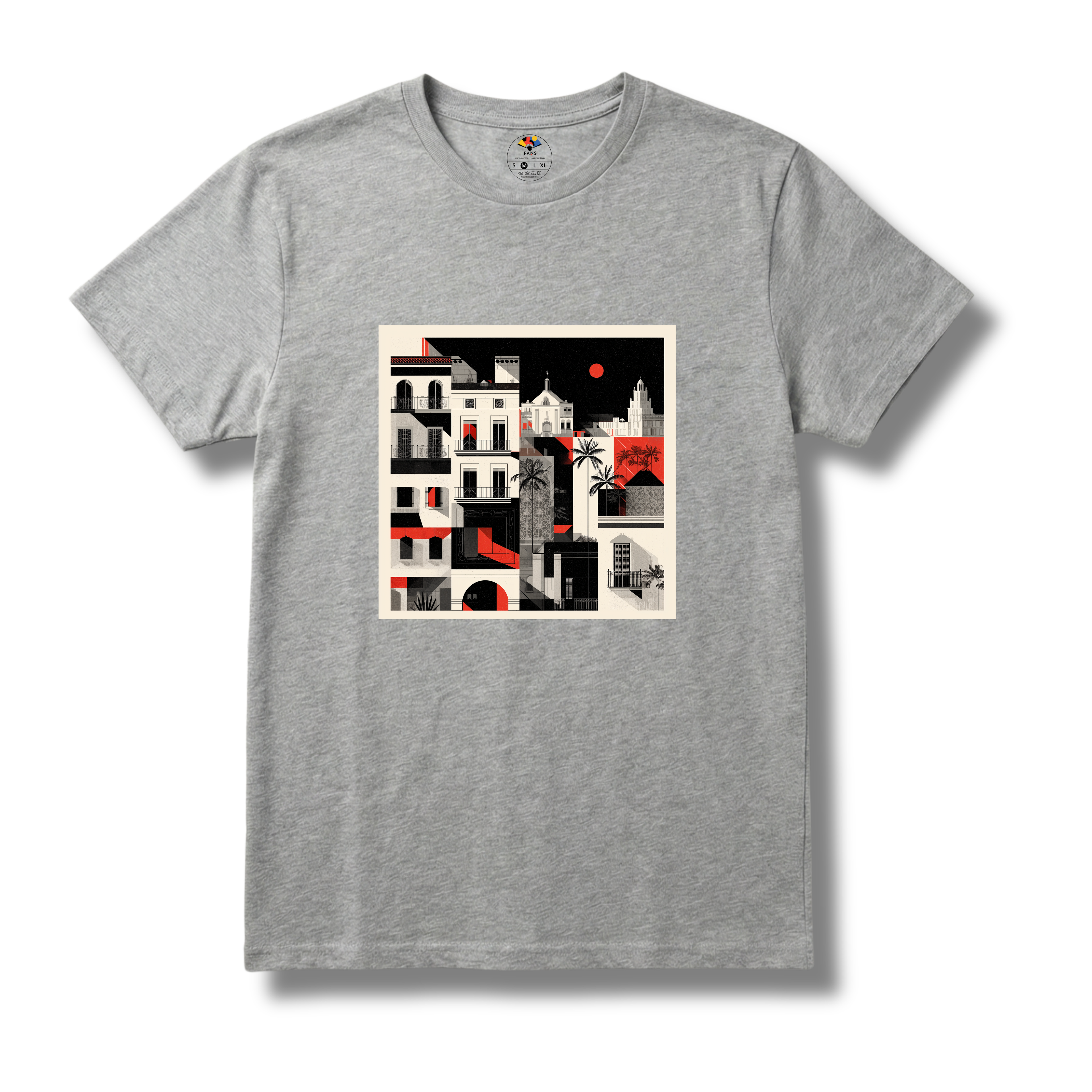 El Gótico 2 - T-shirt (White, Gray & Black)