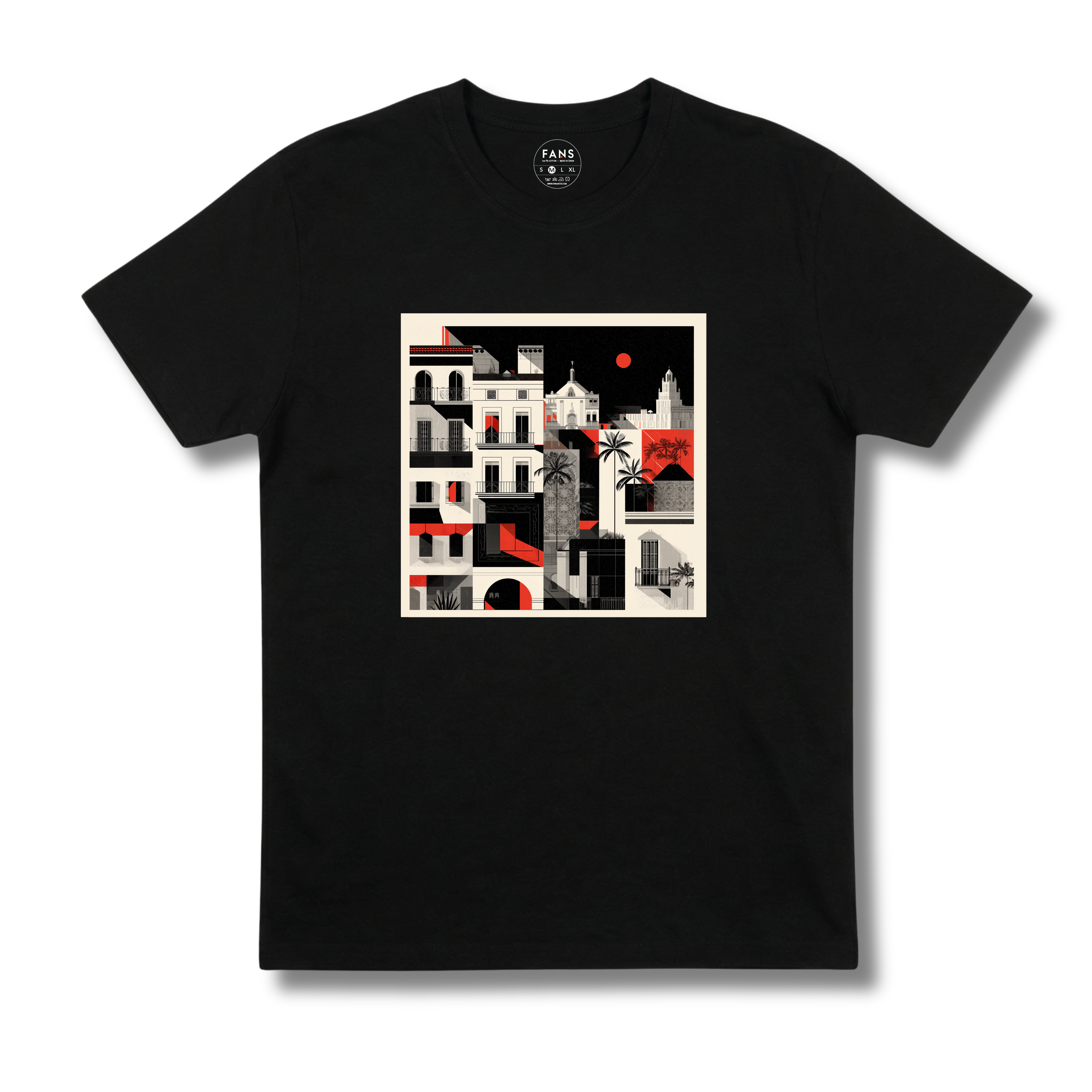 El Gótico 2 - T-shirt (White, Gray & Black)