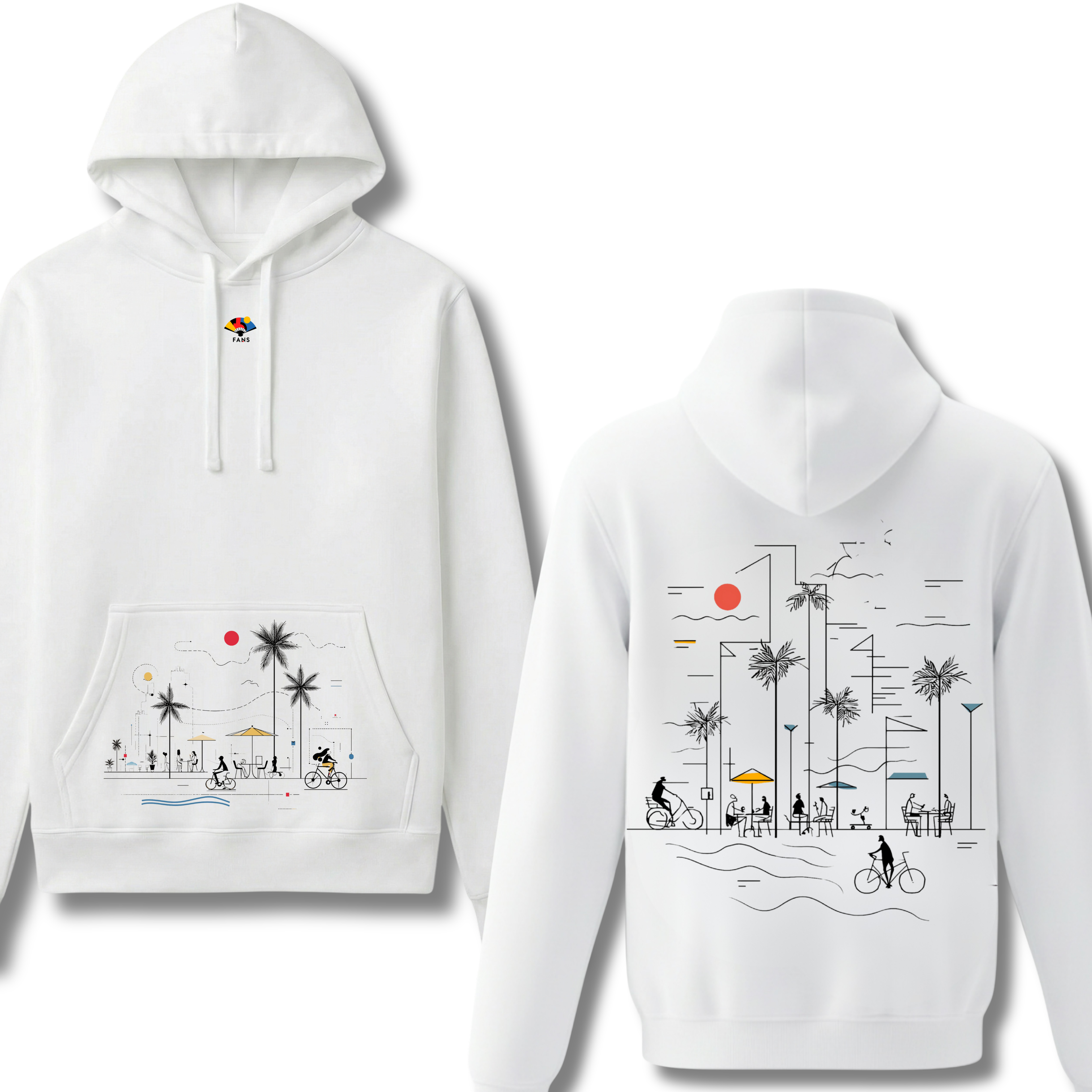 La Playa - Hoodie (White)
