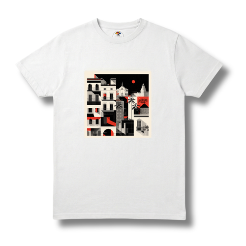 El Gótico 2 - T-shirt (White, Gray & Black)