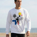 El Pasajero - Crewneck Sweatshirt - (White & Gray)