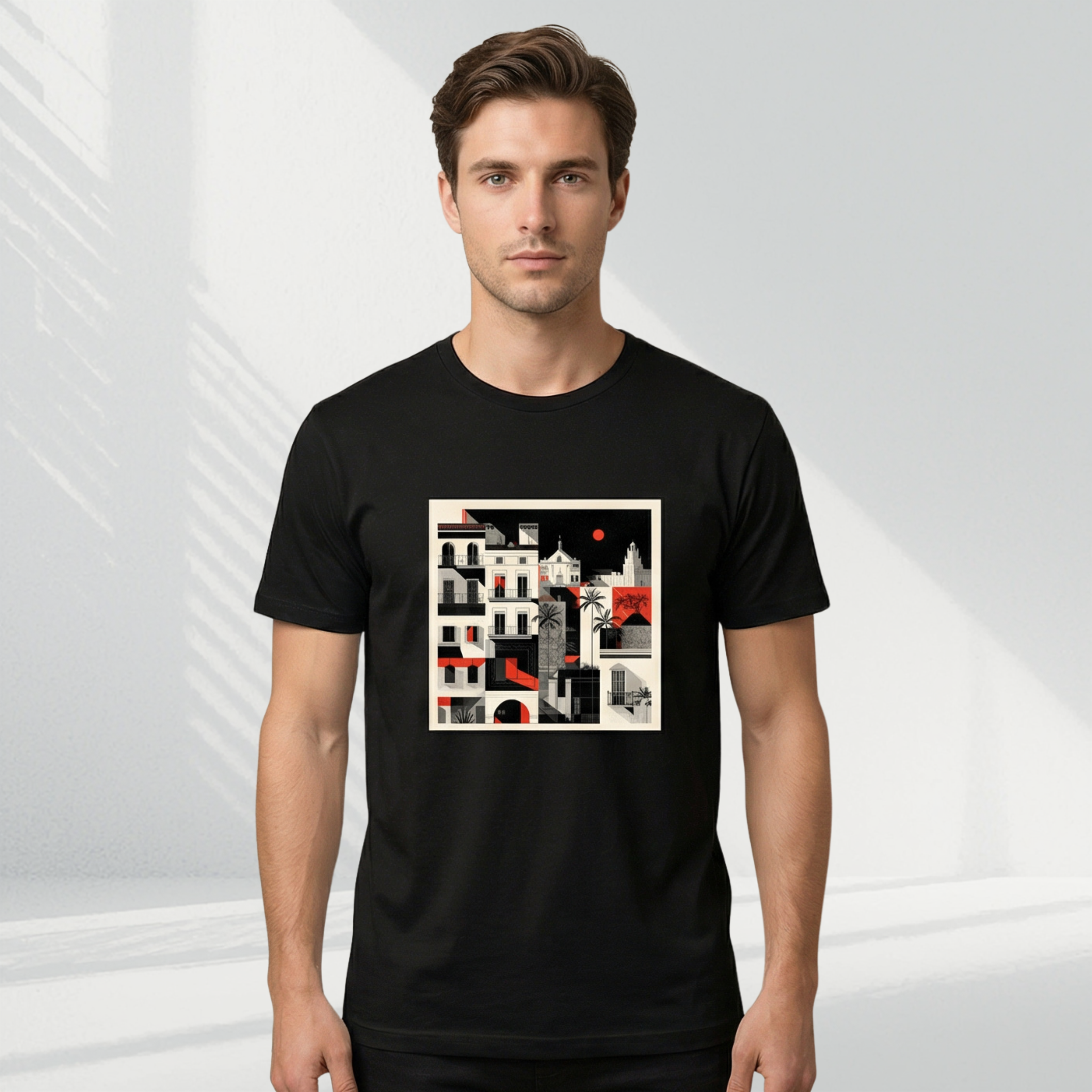 El Gótico 2 - T-shirt (White, Gray & Black)