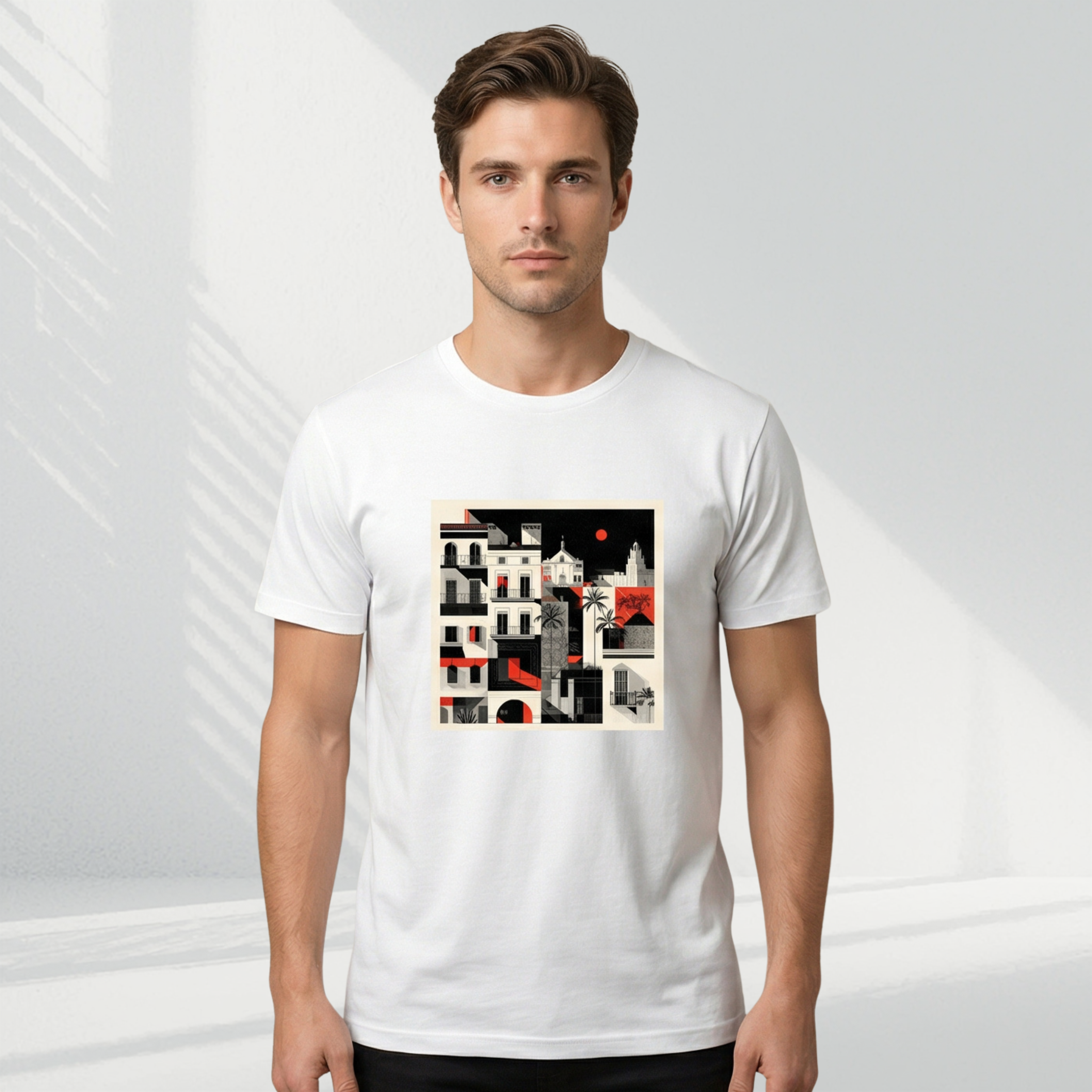 El Gótico 2 - T-shirt (White, Gray & Black)