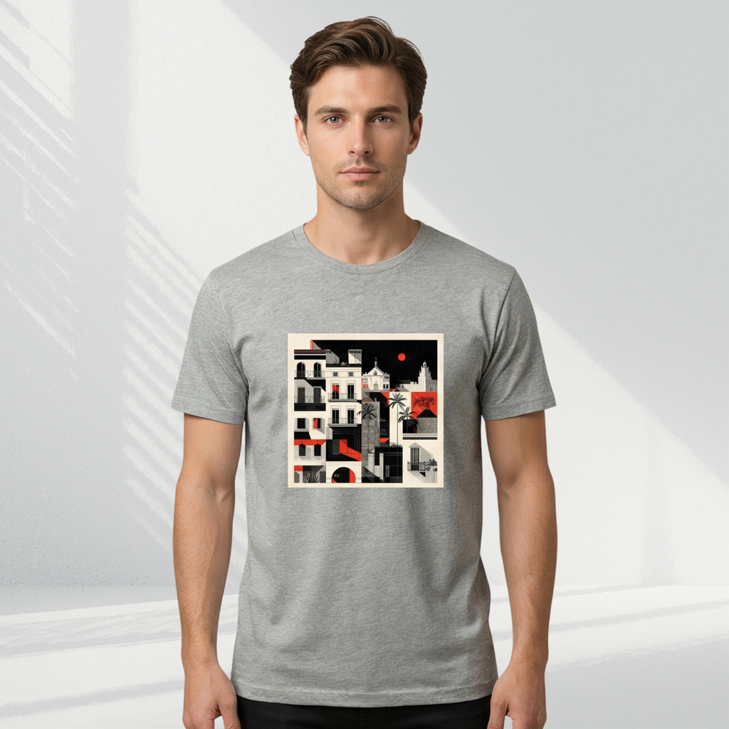 El Gótico 2 - T-shirt (White, Gray & Black)