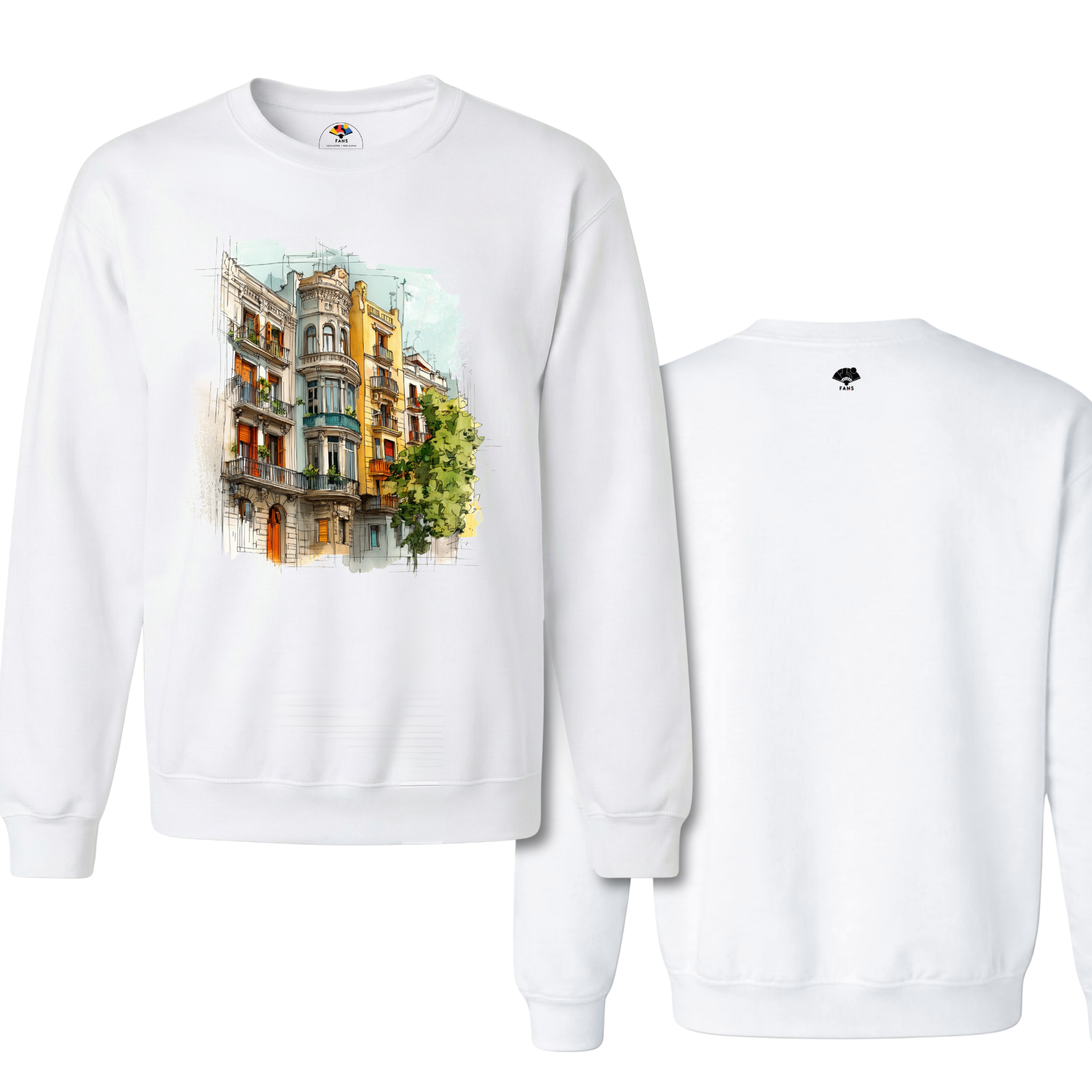 El Barrio - Crewneck Sweatshirt (White)