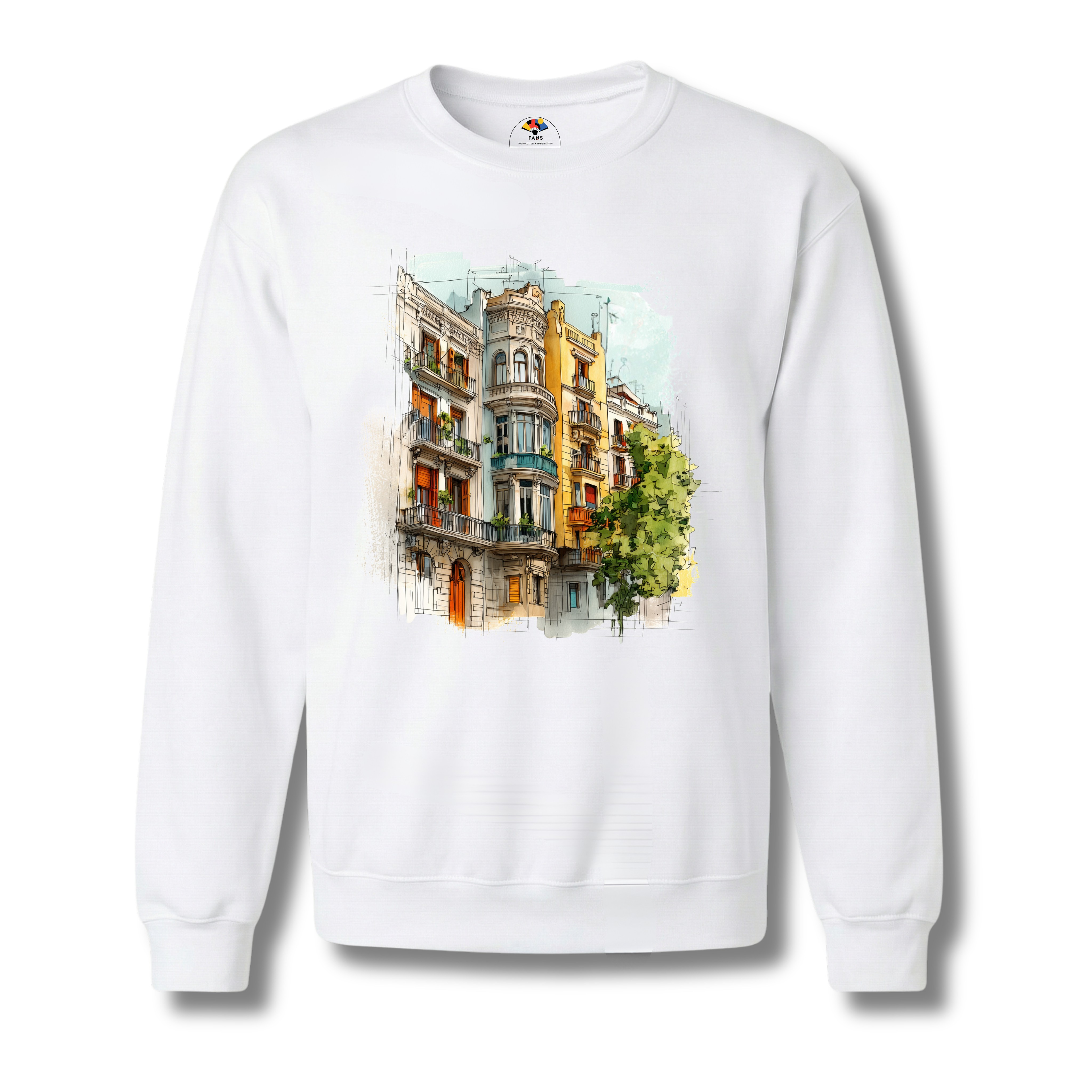 El Barrio - Crewneck Sweatshirt (White)