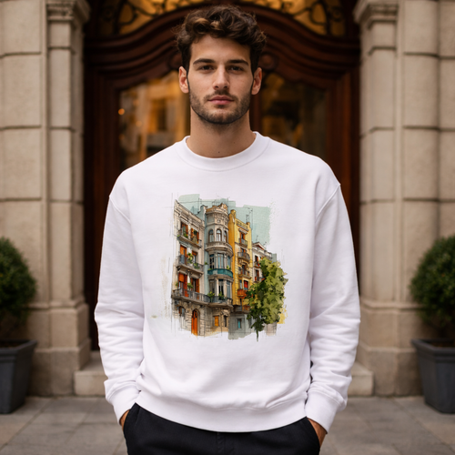 El Barrio - Crewneck Sweatshirt (White)