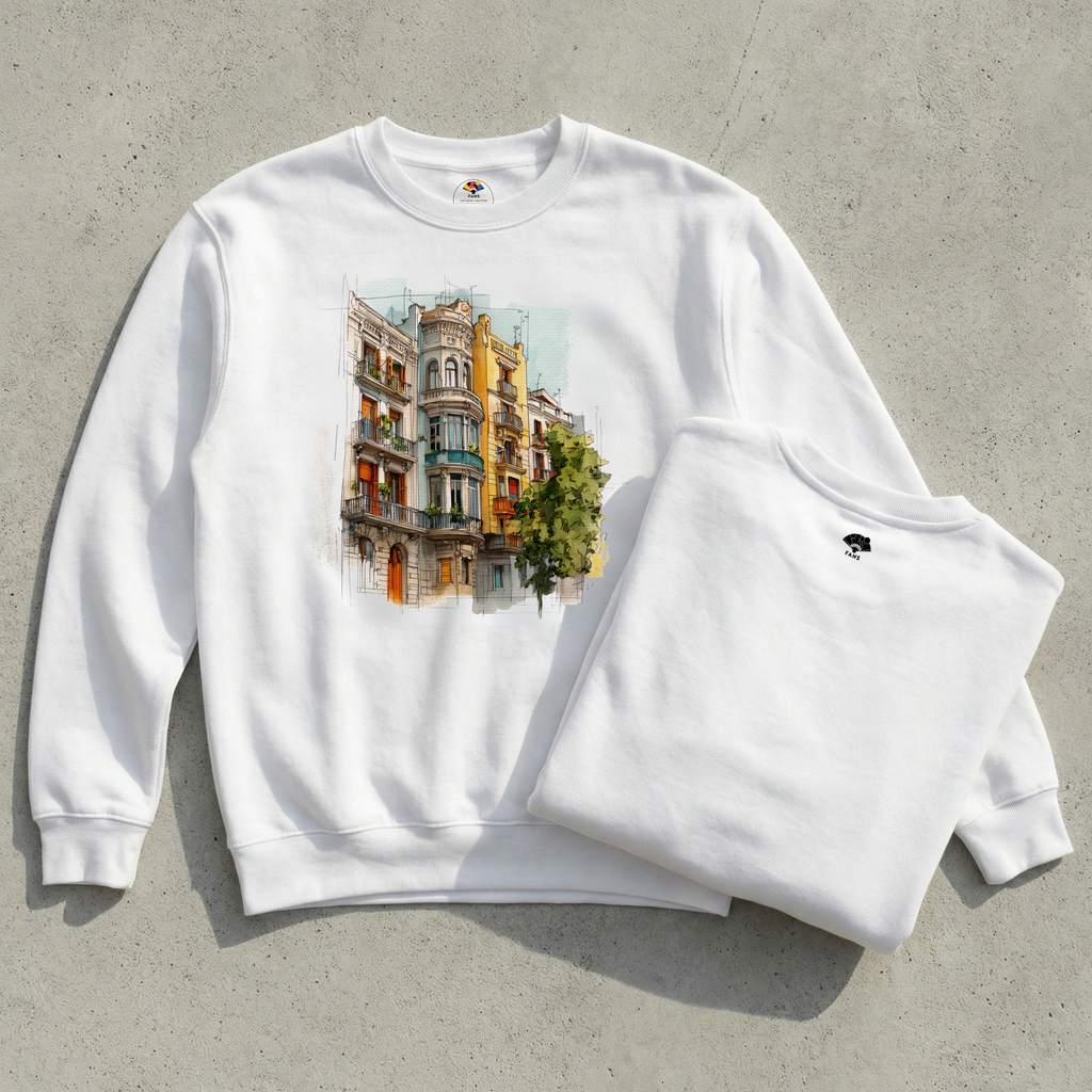El Barrio - Crewneck Sweatshirt (White)