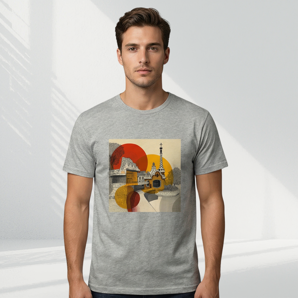 Gaudi 2 - T-shirt (White & Gray)