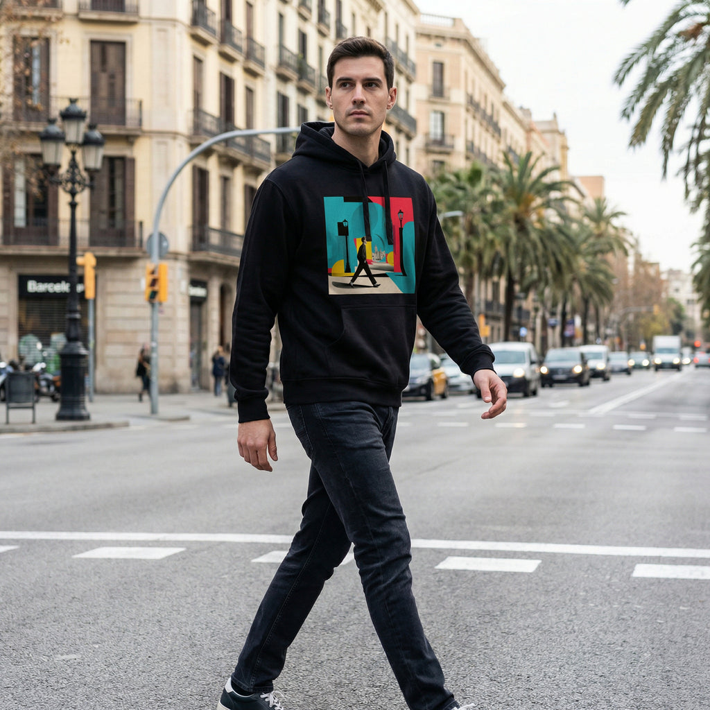 Neon Walker - Hoodie (White & Black)