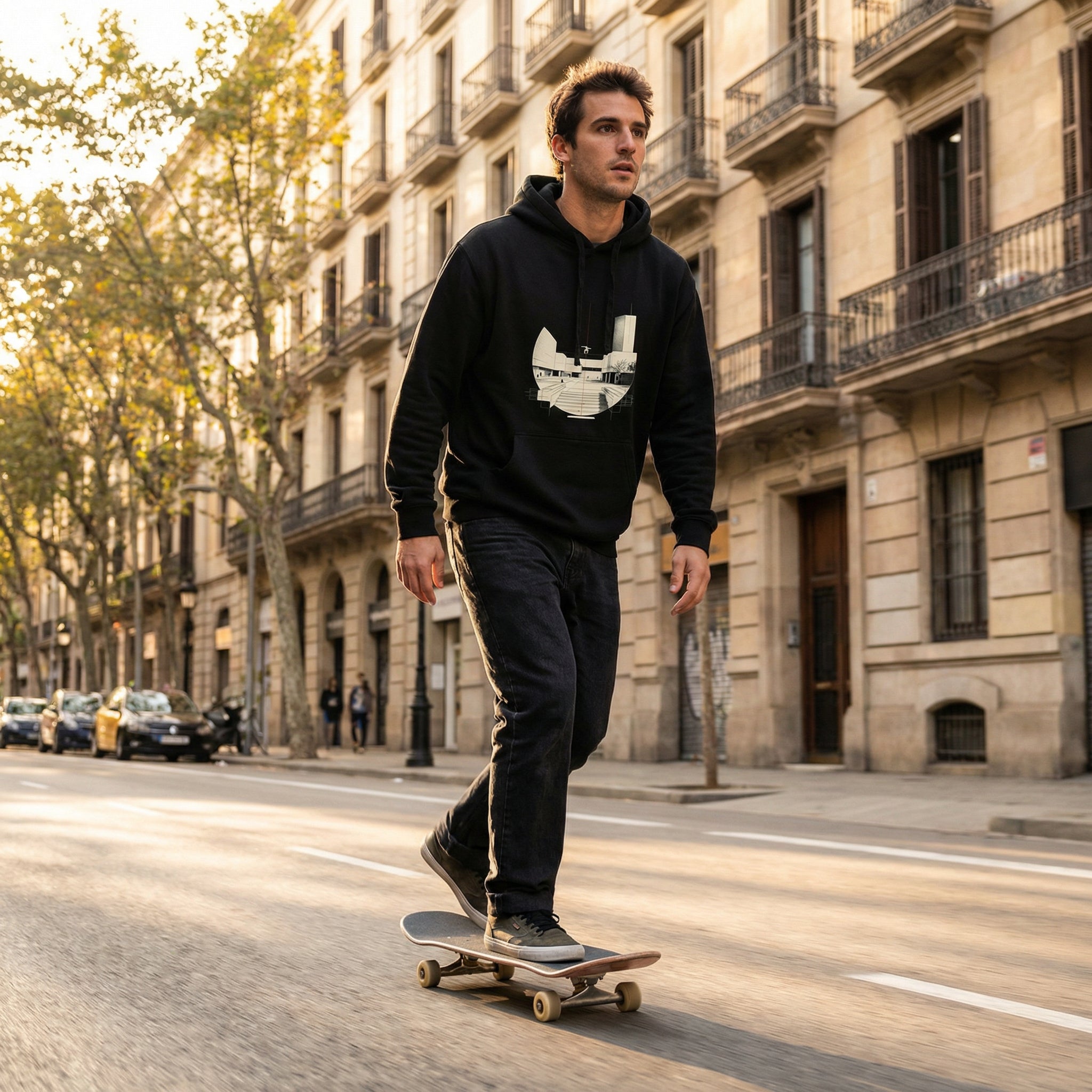 Skater Nocturno - Hoodie (Black)