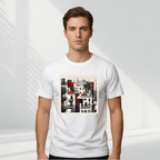 El Gótico 1 - T-shirt (White, Gray & Black)