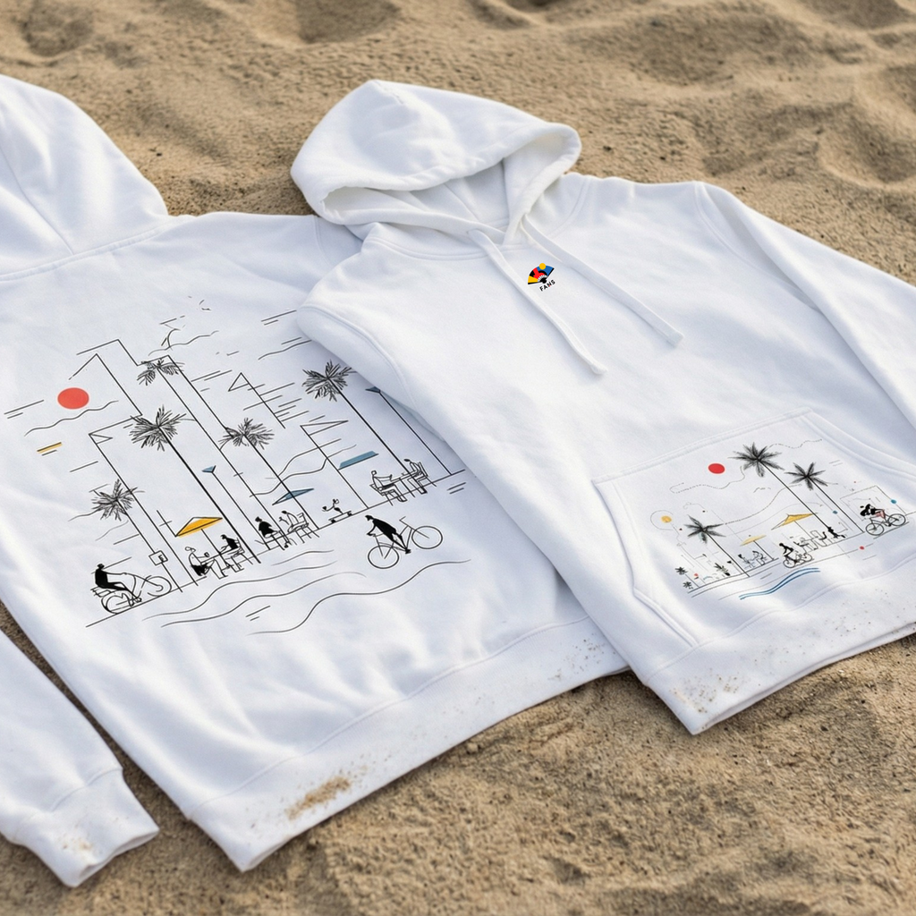 La Playa - Hoodie (White)