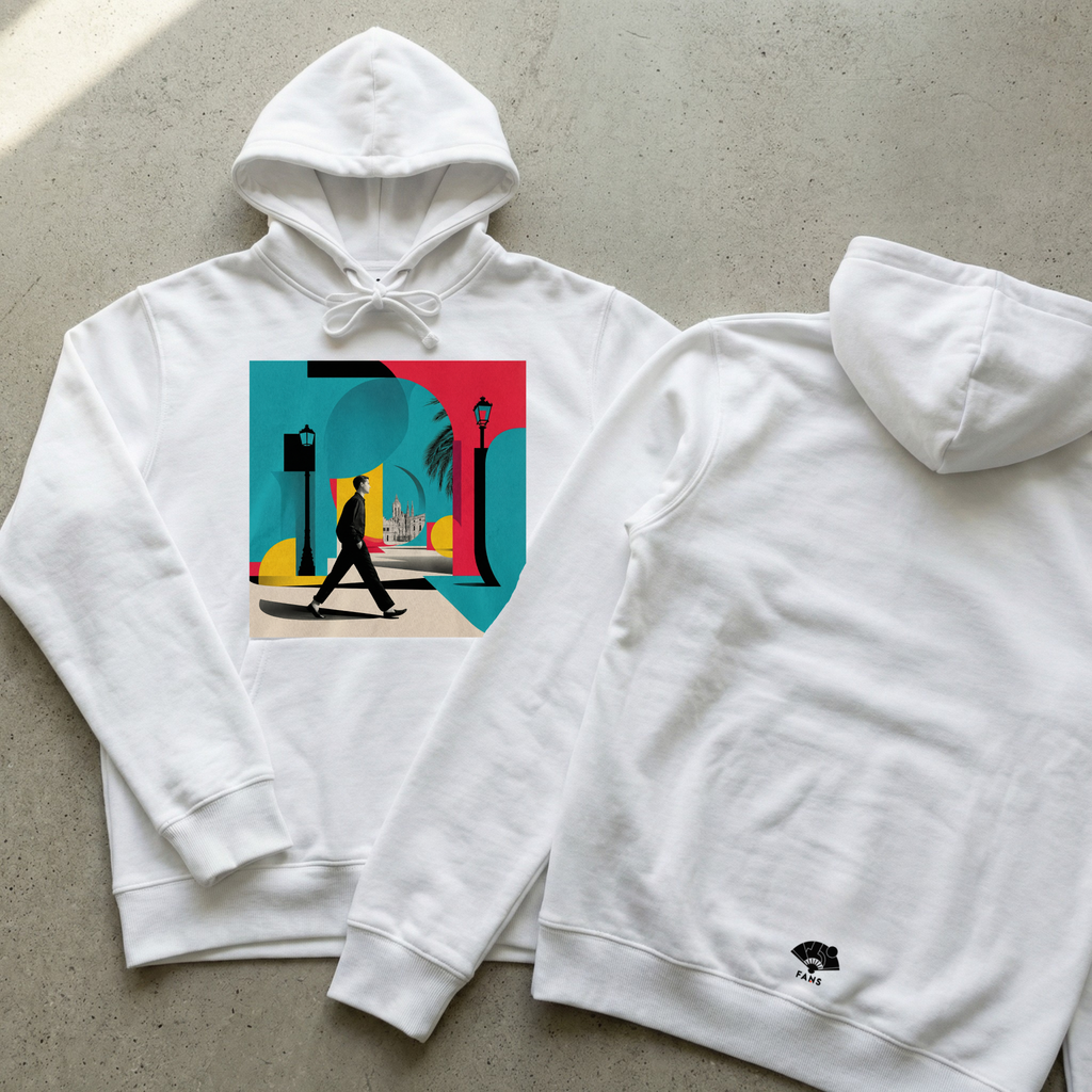 Neon Walker - Hoodie (White & Black)
