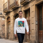Neon Walker - Crewneck Sweatshirt (White & Black)