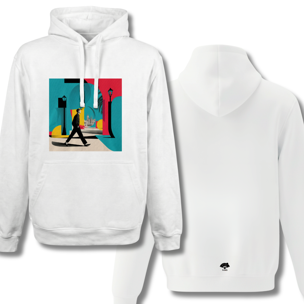 Neon Walker - Hoodie (White & Black)