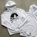 Skater Diurno - Hoodie  (White & Heather Grey)
