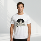 Skater Duirno - T-shirt (White, Gray & Black)