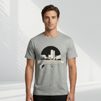 Skater Duirno - T-shirt (White, Gray & Black)